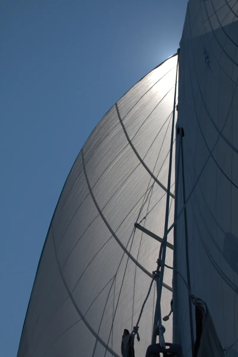 Sailboat under sail