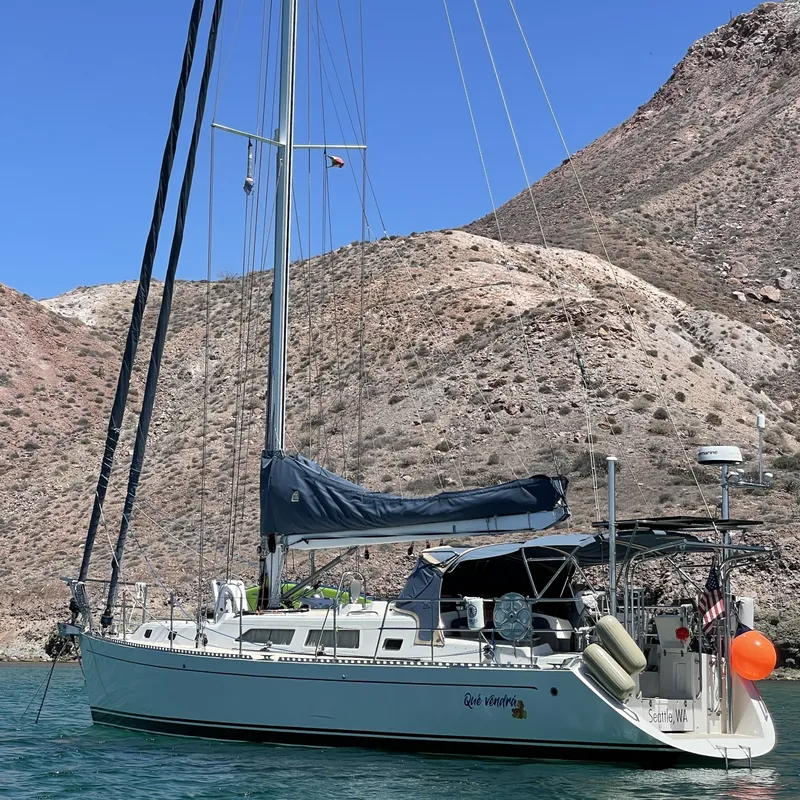 Our sailboat at anchor